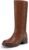 DREAM PAIRS Women’s Square Toe Platform Chunky Block Heel Knee High Riding Boots