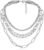 Layered Chain Necklaces for women 18 Inch Gold Plated Paperclip Chain Silver Tone Choker Necklace Rope Ball Chains Punk Jewelry
