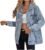 LifeShe Women’s long oversized denim jacket boyfriend ripped distressed jean jackets coat