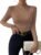 SweatyRocks Women’s Ruched Mock Neck Long Sleeve T Shirt Solid Slim Fitted Tee Tops