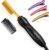 NICEMOVIC Ceramic Heating Hair Straightener Comb – Hot Pressing Brush for Natural Black Hair, Beard Wigs, and Curling (Gold)