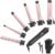 6-in-1 Curling Iron, Professional Instant Heat Up Hair Curling Wand Set with 6 Interchangeable Ceramic Barrels (0.35” to 1.25”) and 2 Temperature Adjustments, Heat Protective Glove & 2 Clips