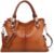 Kattee Soft Women Genuine Leather Purses and Handbags Satchel Tote Shoulder Bag