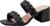 Athlefit Women’s Braided Heeled Sandals Strappy Square Open Toe Heels Backless Mules Slip On Block Heels
