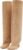 UBWDU Women’s Suede Knee High Boots Square Toe Stiletto Heels Wide Calf Tall Boots