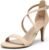 DREAM PAIRS Women’s Strappy Stiletto High Heels Open Toe Rhinestone Wedding Dress Shoes Sparkly Sandals