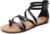 DREAM PAIRS Women’s Dressy Gladiator Summer Cross Strappy Sandals Comfort Flat Casual Beach Fisherman Thong sandals
