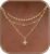 XIXINI Layered Necklaces for Women, Dainty Gold Necklace Stack 14k Gold Plated Layering Beads Choker Pendant Necklace Set Simple Statement Gold Necklaces for Women Trendy Fashion Gold Jewelry Sets