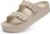 Goosecret Women’s Platform Sandals with Arch Support, Chunky Lightweight Foam Slip on Slides, Comfortable Summer Beach Sandals with Adjustable Buckle