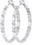 OOOPEL Heart Cubic Zirconia Large Hoop Earrings for Womens 925 Silver 14k Gold Plated Hypoallergenic Rhinestone Hoops Earring Sparkly Jewelry Gift 30/40/50/60mm