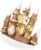 FAXHION 12 PCS Chunky Gold Rings for Women Non Tarnish Statement Flower Ring, 14K Gold Plated Stackable Open Stacking Rings, Big Knuckle Trendy Ring Set Jewelry Gift