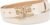 Sam Edelman Women’s Imitation Pearl Embellished Double-E Logo Plaque Buckle Leather Belt for Jeans, Dresses and Trousers