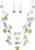 Layered Chunky Statement Necklace for Women Colorful Boho Beaded Necklaces and Earring Set Fashion Costume Jewelry for Women