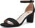 FW FRAN WILLOR Women Open Toe Low Chunky Short Heels Ankle Strap Block Heel Sandals Party Dress Wedding Pump Shoes
