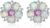 CiNily Flower Earrings,Opal Stud Earrings Sterling Silver or White Gold/Rose Gold Plated Ladies Flower Stud Earrings Cute Unique Earrings for Girls