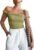 Tankaneo Womens Off The Shoulder Top Sleeveless Slim Fit Stretchy Tank Top Y2k Casual T Shirts
