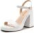 DREAM PAIRS Heels for Women Block Chunky Platform High Heels Open Toe Fashion Wedding Party Evening Prom Dance Ankle Strap Dress Pump Sandals Shoes