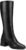 Knee High Boots Women – Long Elastic Faux Leather Boots Tall Square Toe Chunky Block High Heel Shoes with Side Zipper