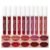 evpct 10Pcs Liquid Matte Matt Lipstick Set for Black Women, Dark Deep Bright Ruby Sexy Brick Mauve Plum Red Violet Purple Matte Lipstick Long Lasting Lipstick 24 hour Waterproof Lip Gloss