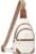 SYTRAH Anti Theft Crossbody Bags for Women, RFID Sling Bag Travel Purse, RFID Cross Body Purses Chest Bag for Travel Beige Brown