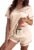 Ekouaer Silk Pajama for Women Short Sleeve Satin Pj Set Two Piece Soft Sleepwear Loungewear S-XXL