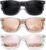 MEETSUN Retro Polarized Sunglasses for Women Men Classic Mirror Lens Driving Trendy Sun Glasses UV Protection (3 Pack)