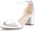 IDIFU Women’s Cookie-LO Low Block Heels Chunky Sandals Ankle Strap Wedding Dress Pump Shoes