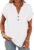 ANRABESS Womens Short Sleeve Henley Tops V Neck Dressy Casual Blouses Summer Trendy Tee Shirts 2026 Vacation Fashion Clothes