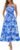 Annebouti Women 2026 Summer Spring Ruched Maxi Dress Adjustable Spaghetti Strap Floral Beach Long Sundress with Pockets