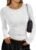 Trendy Queen Womens Long Sleeve T-Shirts Basic Crop Tops 2026 Spring Fashion Outfits Going Out Winter Clothes