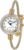 2Tone Gold Silver Cable Band Ladies Bangle Cuff Watch