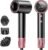 Ionic Hair Dryer with Diffuser and Concentrator- 180000 RPM High Speed Blow Dryer, 3 Min Fast Drying, Heat-Control, Low Noise, Lightweight, Salon Professional Blow Dryer for Women, Men (Rose Pink)