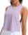 JOYSPELS Workout Tank Tops for Women, Ice Silk Quick Dry Athletic Crop Top, Loose Fit Running Yoga Gym Shirts