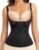 GYDEK Waist Trainer Vest for Women, Neoprene Tummy Control Shapewear with Adjustable Straps, Sauna Zipper Corset Body Shaper for Workout, Waist Slimmer & Back Support Shapewear Black