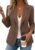 Mina Self 2026 Summer Women’s Casual Blazer Jacket – Lightweight Fully Lined Classy Work Office Button Suit with Pockets