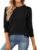 QUALFORT Women’s 100% Cotton Sweater, Basic Lightweight Long Sleeve Pullover