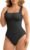 FeelinGirl Bodysuits for Women Seamless Square Neck Tummy Control Compression Thong Shapewear Bodysuit Tank Tops Bodysuit
