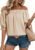 EVALESS Womens Tops Off The Shoulder Blouses for Women Dressy Casual Cute Puff Sleeve T Shirts Fashion 2026
