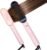 TYMO Ring Hair Straightener Brush – Hair Straightening Iron with Built-in Comb, 20s Fast Heating & 5 Temp Settings & Anti-Scald, Perfect for Professional Salon at Home, Sakura Pink