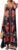 RoseSeek Women’s Boho Floral Print Maxi Dress V Neck Spaghetti Strap Flowy Dress Vacation Sundresses