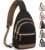 Capolo Sling Bag for Women Men Waterproof Crossbody Bags for Women Trendy Casual Fanny Pack with Convertible Shoulder Strap Chest Bag for Travel Hiking(Black, Medium)