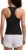 CRZ YOGA Seamless Workout Tank Tops for Women – Athletic Running Gym Sleeveless Shirts Crewneck Racerback Breathable