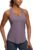 CRZ YOGA Pima Cotton Racerback Tank Tops for Women – Workout Athletic Casual Soft Scoop Neck Sleeveless Shirts