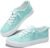 Obtaom Women’s Play Fashion Sneaker White Color Washed and Leopard Canvas Slip on Shoes