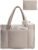 BAGSMART Tote Bag for Women, 2Pc Puffer Tote Bag with Zipper, Quilted Work Tote Teacher Bag Shoulder Handbag | Beach Tote