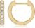 Gacimy Gold Huggie Earrings for Women 14K Real Gold Plated, Small Cubic Zirconia Cartilage Hoop Earrings Cuffs for Women