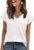 WIHOLL Short Sleeve Sweater for Women V Neck Trendy Summer Tops 2026 Beach Vacation Clothes Travel Business Casual Outfits