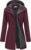 33,000ft Women’s Softshell Long Jacket with Hood Fleece Lined Windproof Warm up Waterproof Windbreaker