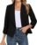 Women’s Blazer 3/4 Sleeve Open Front Blazers Slim Fit Casual Work Lightweight Suit Jacket