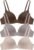 Eleplus 3 Pieces Lightly Lined Wireless Bras for Women Comfy Plunge T Shirt Bra Pack